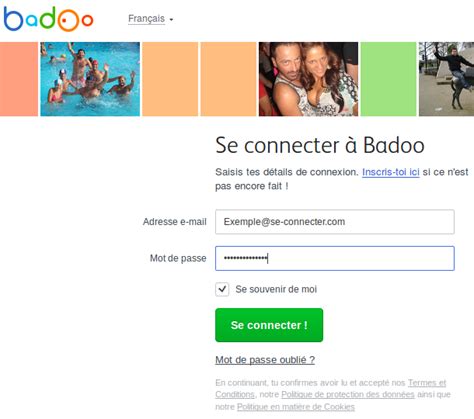 badoo.|Impossible de me connecter sur badoo